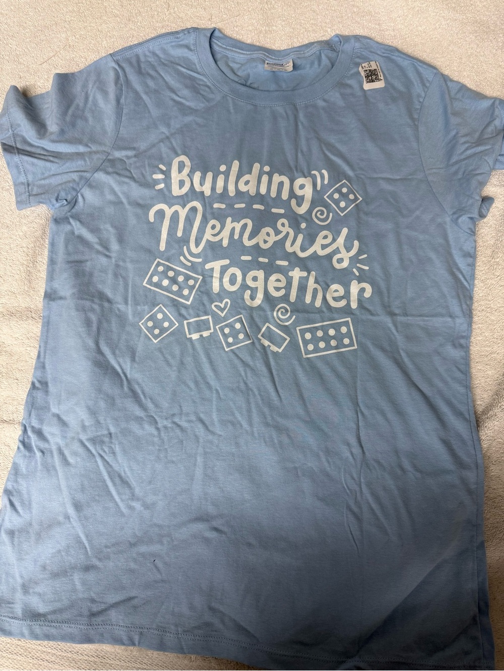 Building Memories Together Blue Graphic Tee